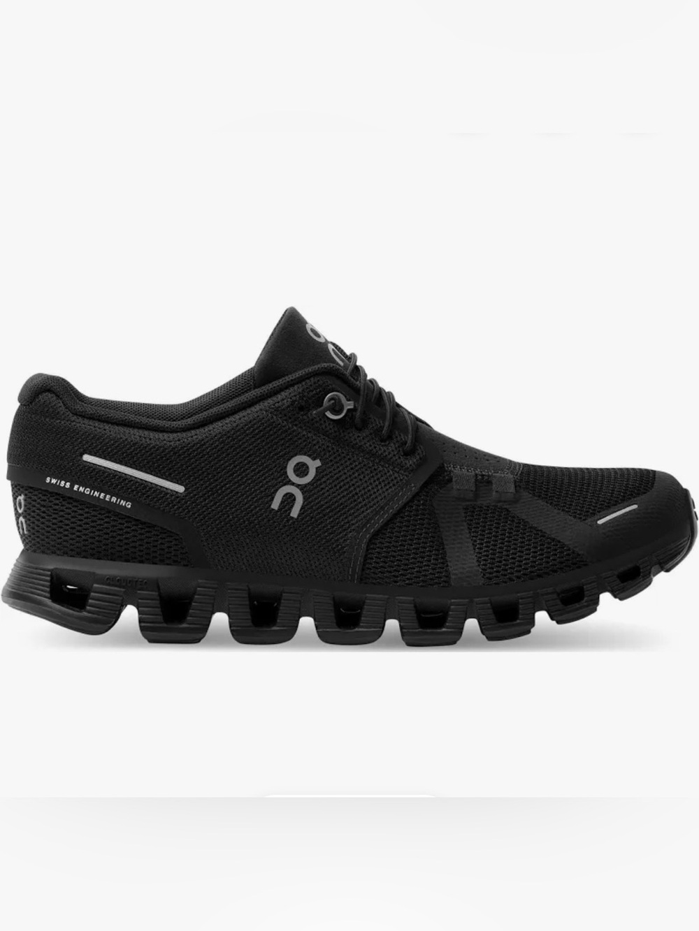 On Cloud 5 Running Women’s All Black Athletic Running Shoes 6.5